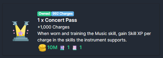 Concert Pass Purchase