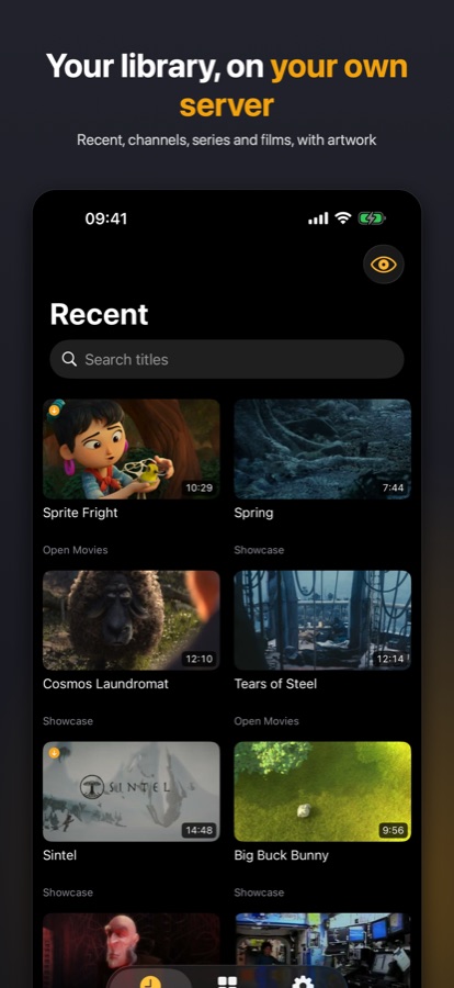 Recent feed on iPhone