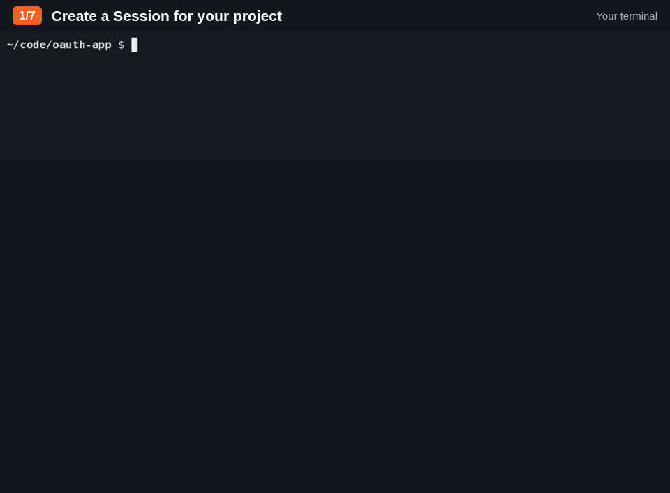 Demo in seven captioned steps, with a terminal above the browser view and an arrow on each change. 1, a-stack new creates a Session for an OAuth login and opens the Now tab. 2, the Orchestrator adds four Tasks, which wait in the Waiting column. 3, the Agents 02-backend and 03-frontend start work, and their Tasks move to Working. 4, 02-backend sends Task mail to @03-frontend, 03-frontend replies, and the Task details show both messages with the mention highlighted. 5, 02-backend asks "GitHub or Google first?", the Task moves to Needs you and the button says 1 needs you. 6, after the answer the Task is Working again. 7, a-stack -r picks another Session, which also has a question for you.