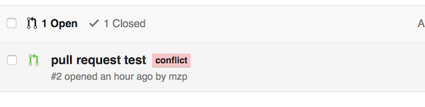 add conflict label