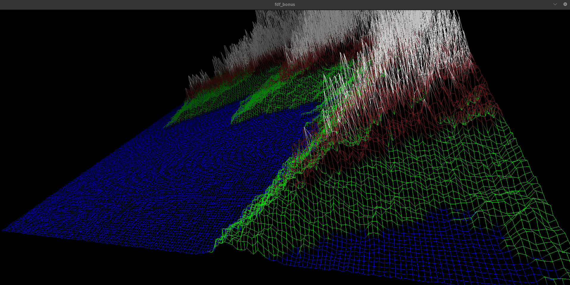 Perspective proj. Map color. Depth shade on