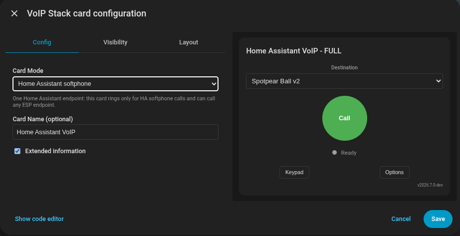 Card Configuration