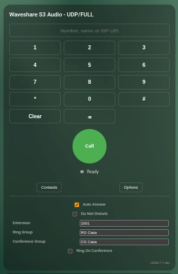 ESP mirror keypad and options