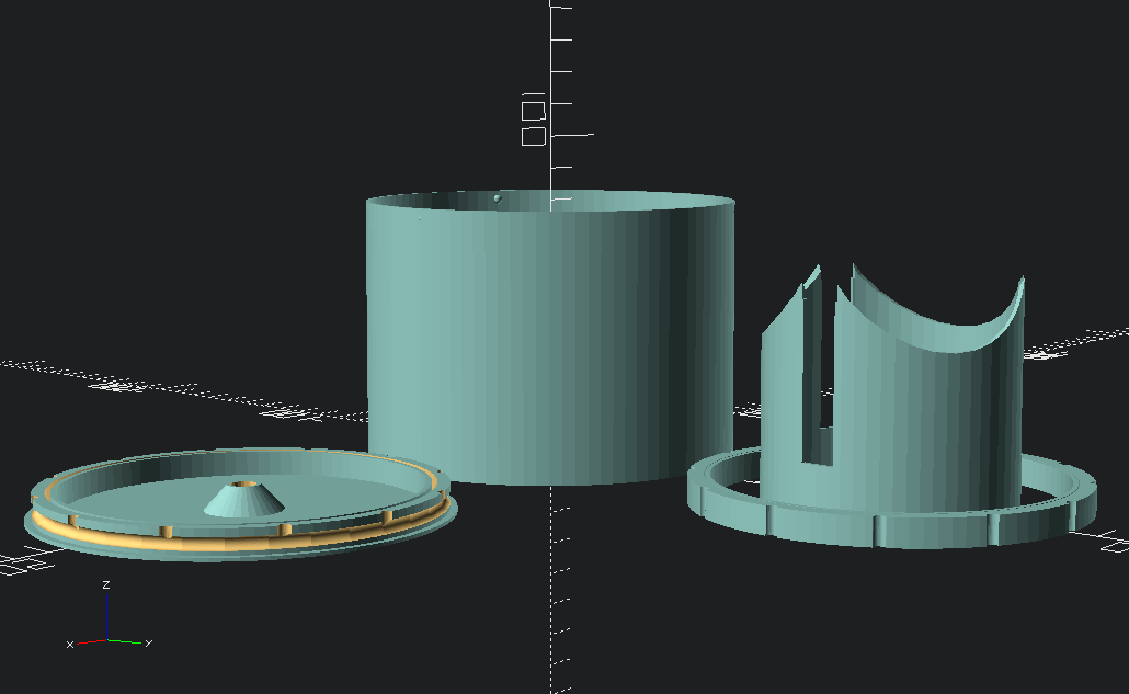 Light column 3D print bed