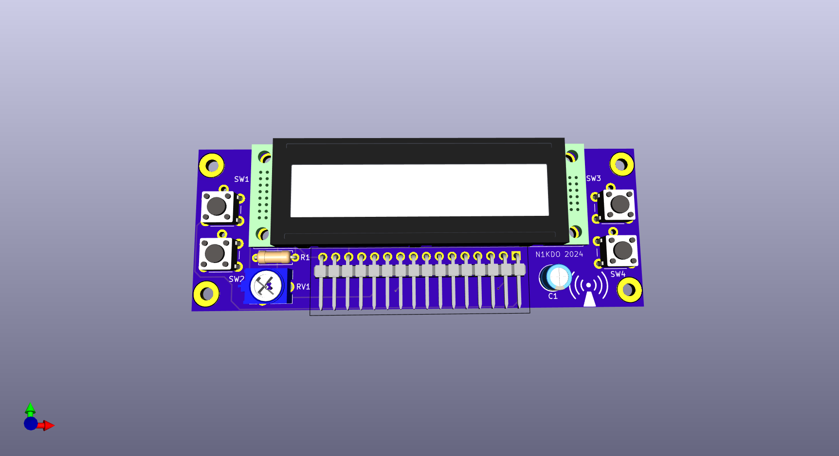 N1KDO DIsplay Board, from the project README