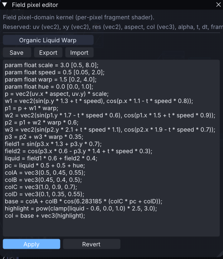 Field Pixel Editor