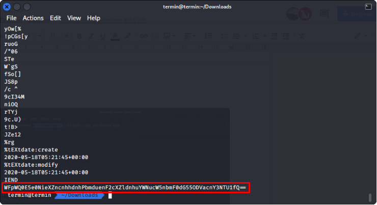 Strings for given image