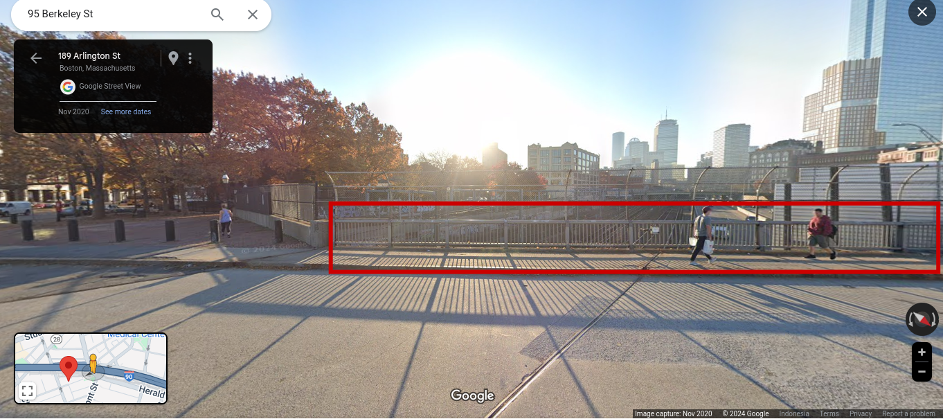 The location of where the photographer took the photo