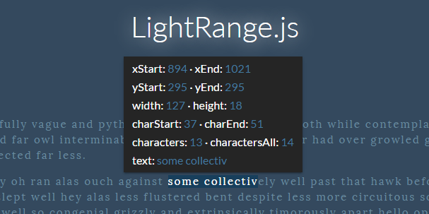 LightRange.js demo site screenshot