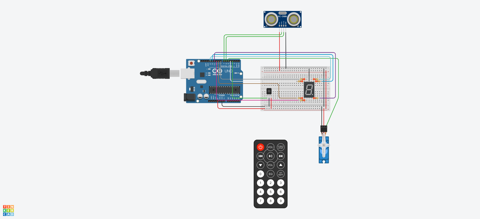 circuito en TinkerCAD