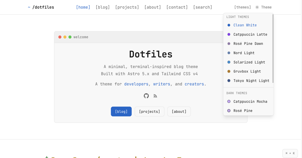 Dotfiles Theme