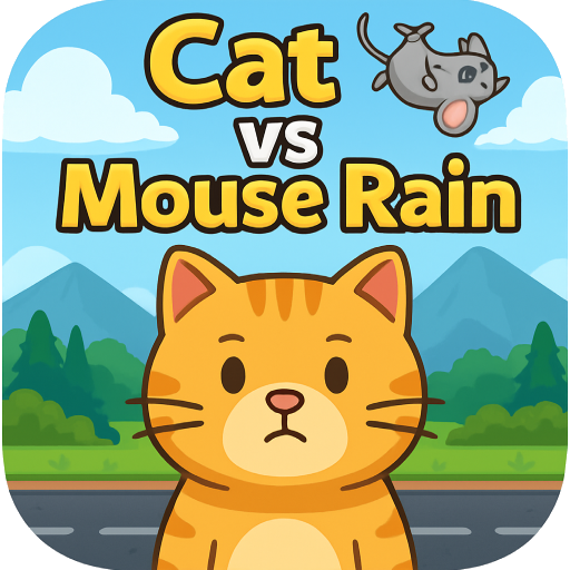 Cat vs Mouse Rain Cover