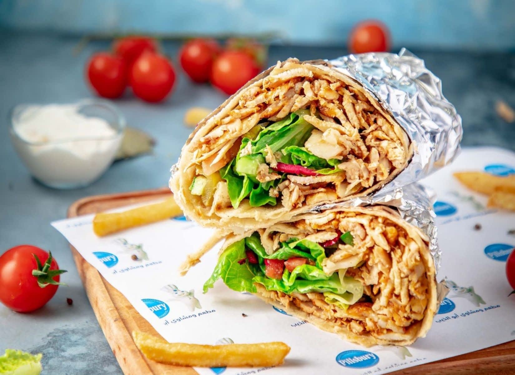 لفة شورما دجاج