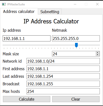 IP Master Suite Screenshot