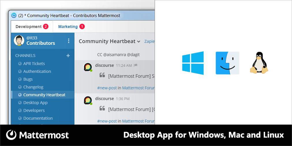 Mattermost Desktop Screenshot
