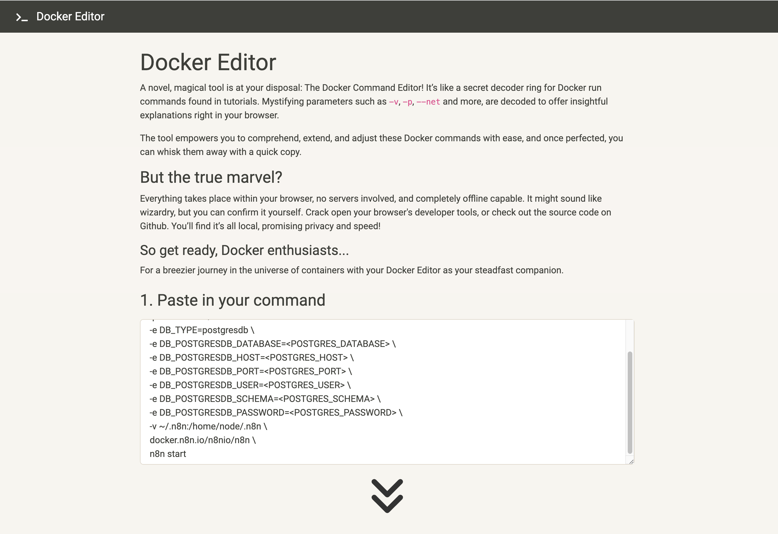 Docker Editor