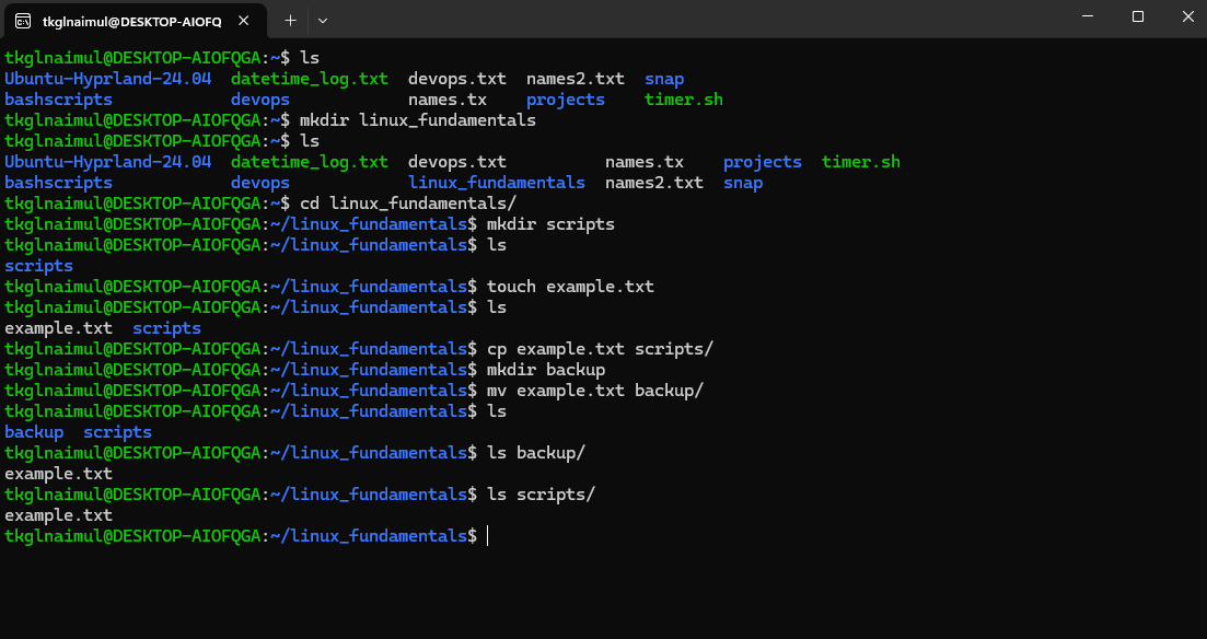 File and Directory Operations