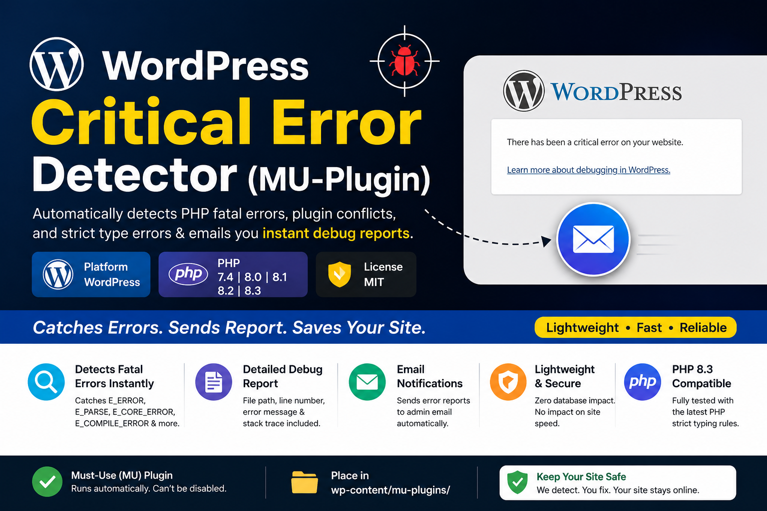 WordPress Critical Error
