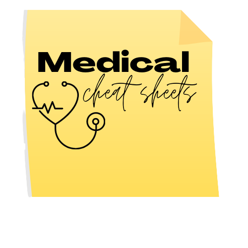 Cheat Sheets | Medical Cheat Sheets