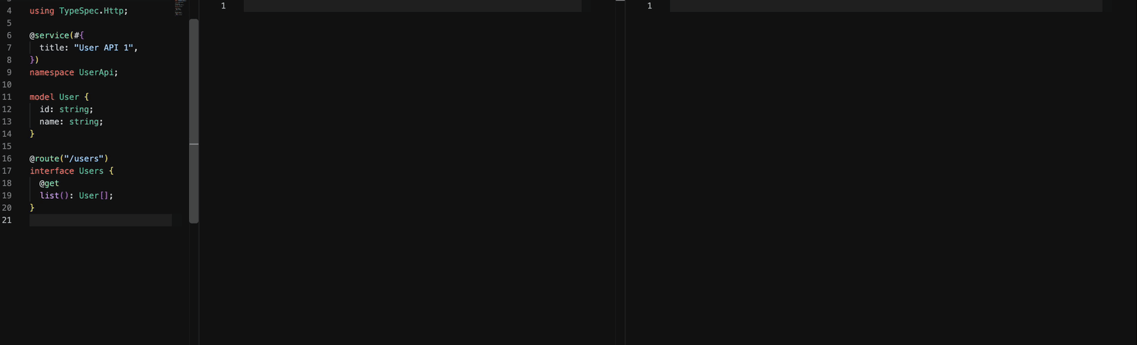 define: true, regenerating on TypeSpec save