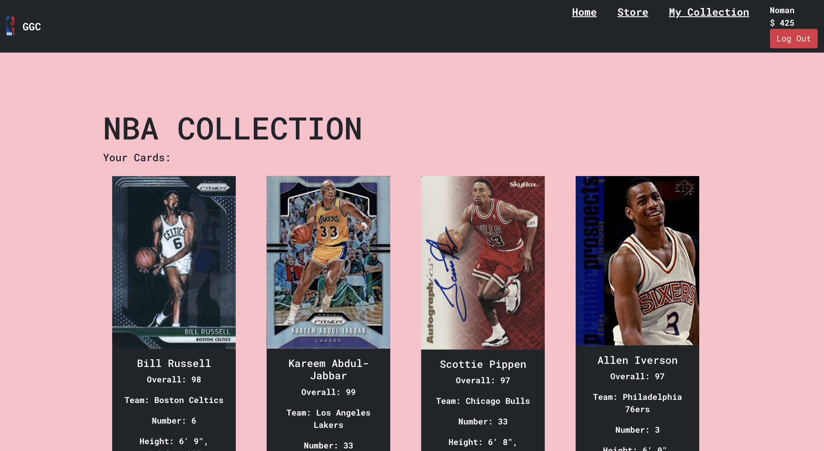 Collections Page