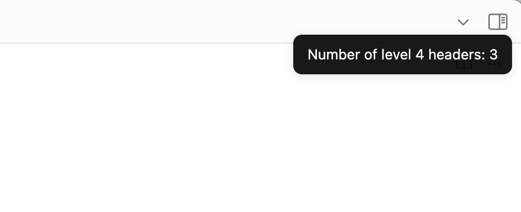 View the header count in the notification message