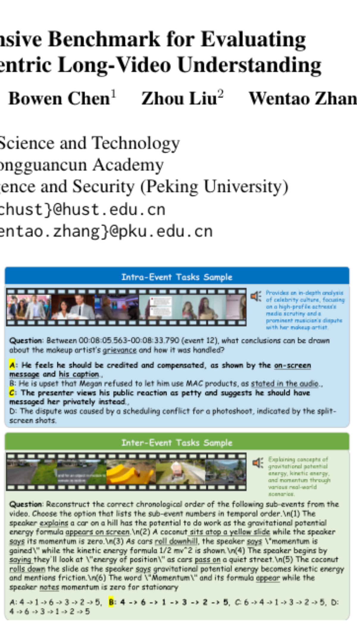 原论文 Figure 1:Task Samples in LongInsightBench.