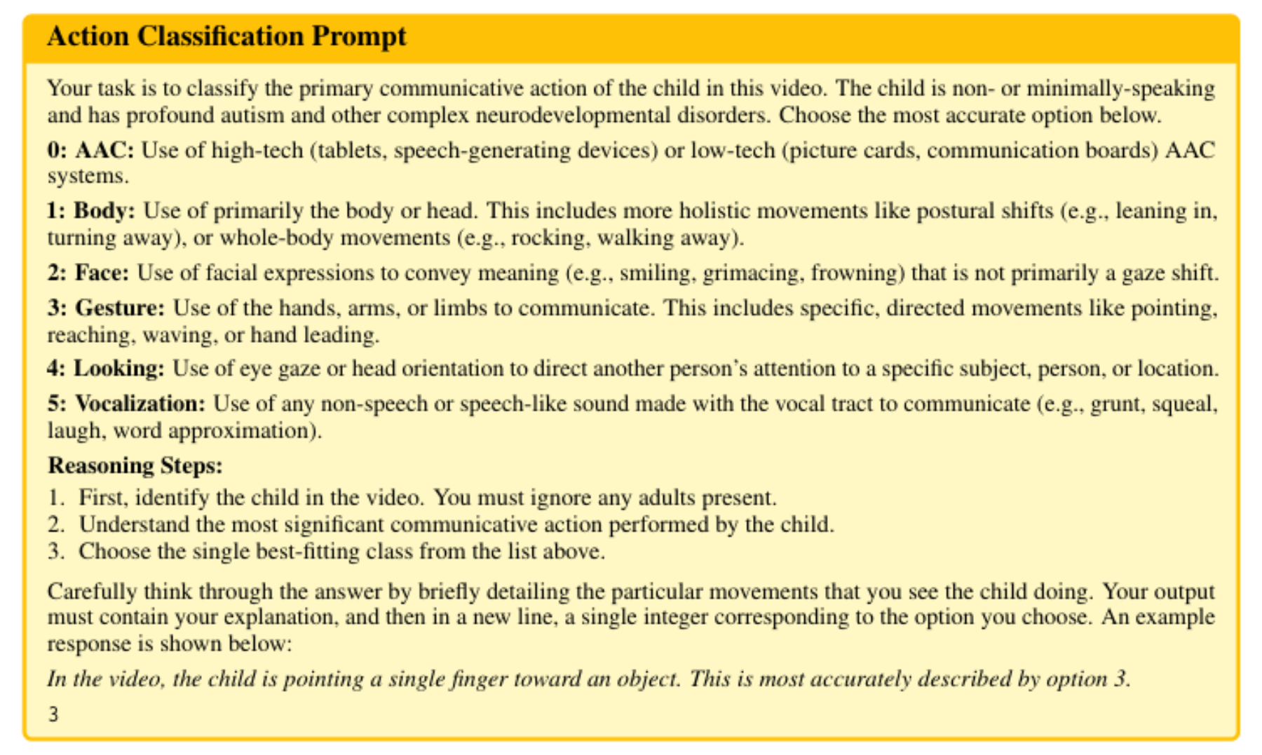 原论文 Figure 3:Action classification prompt