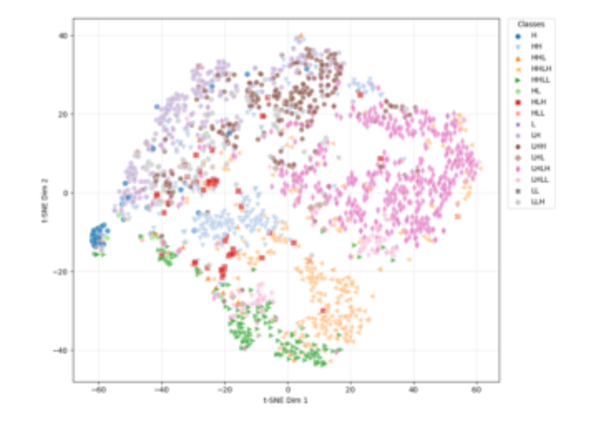 原论文 Figure 3:t-SNE visualization of the validation set.