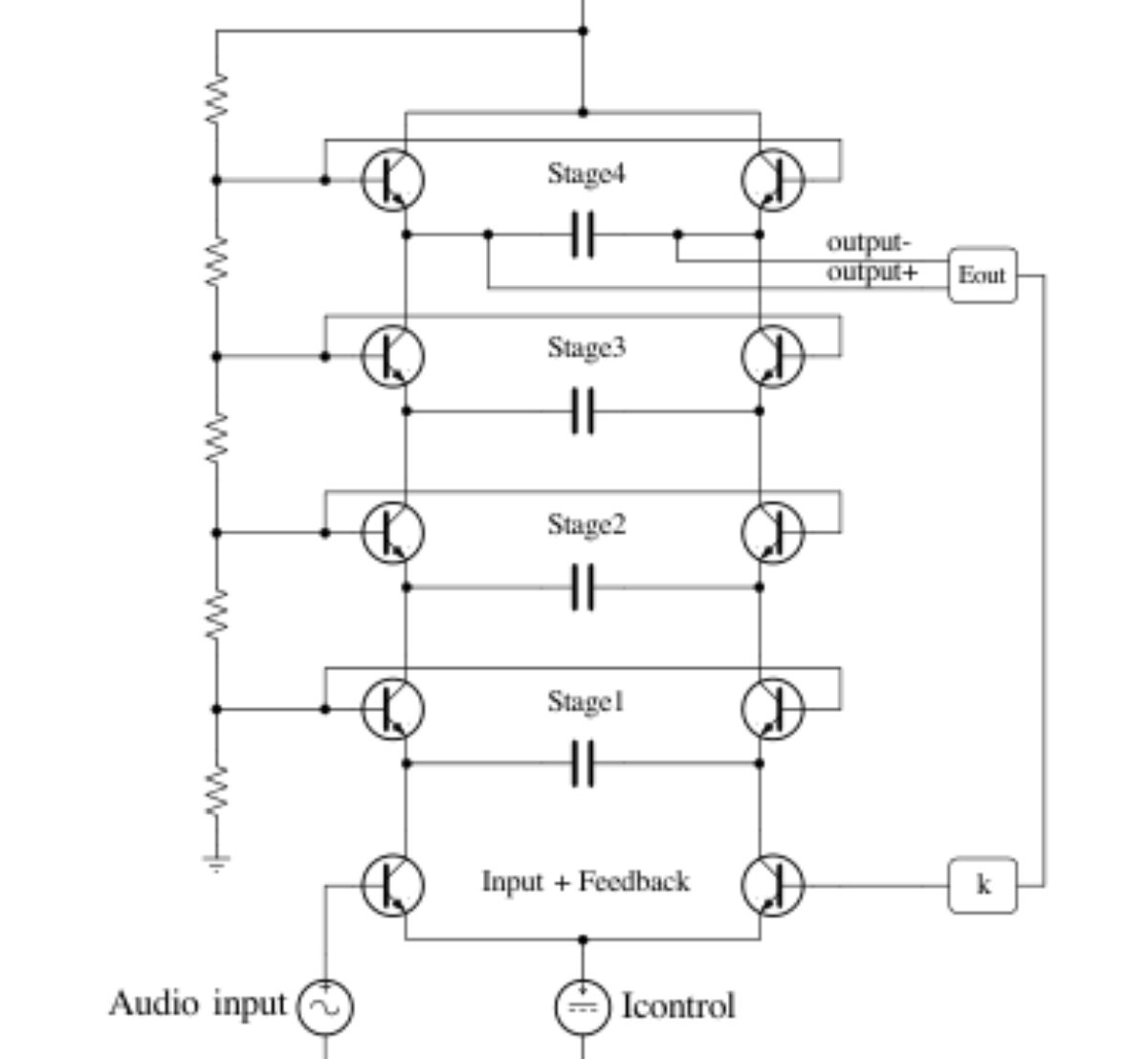 原论文 Figure 1:SPICE reference circuit used as the benchmark base- line.