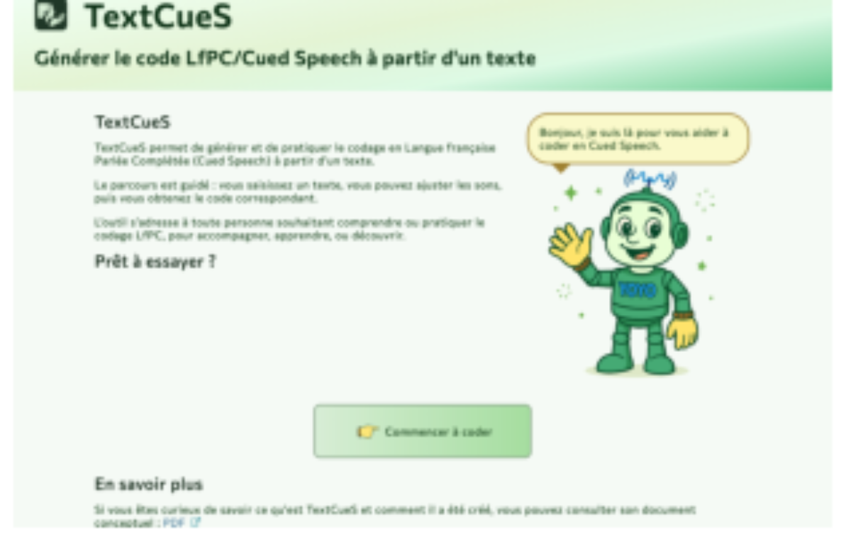 原论文 Figure 1:Page d’accueil. Yoyo est un person- nage conçu comme compagnon neutre d’appren- tissage afin de…