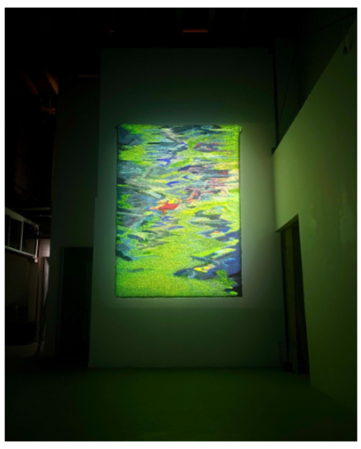 原论文 Figure 5:Carpet produced through sonotextilic processes (2025)