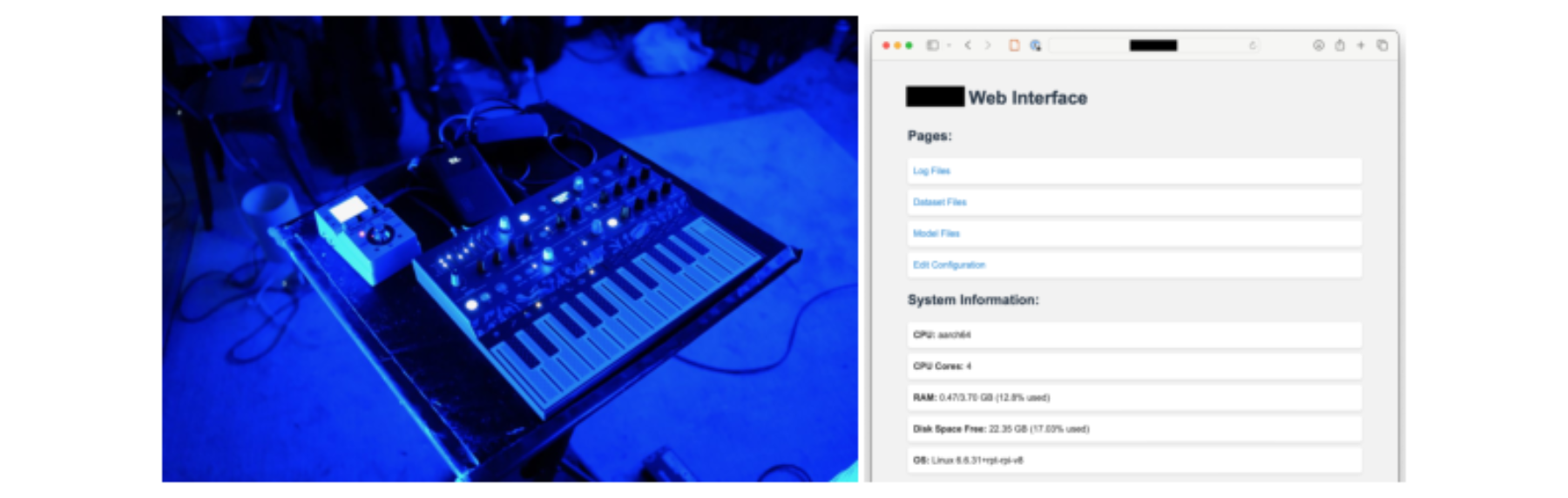 原论文 Figure 2:The stage setup for an intelligent musical instrument using the generative AI platform running on…
