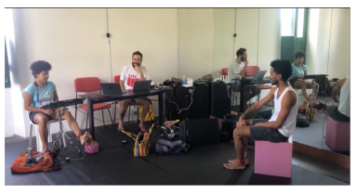 原论文 Figure 4:Session on November 15, 2022, with Aishá Lourenço and Orun Santana, coordinated by João Tragten-…
