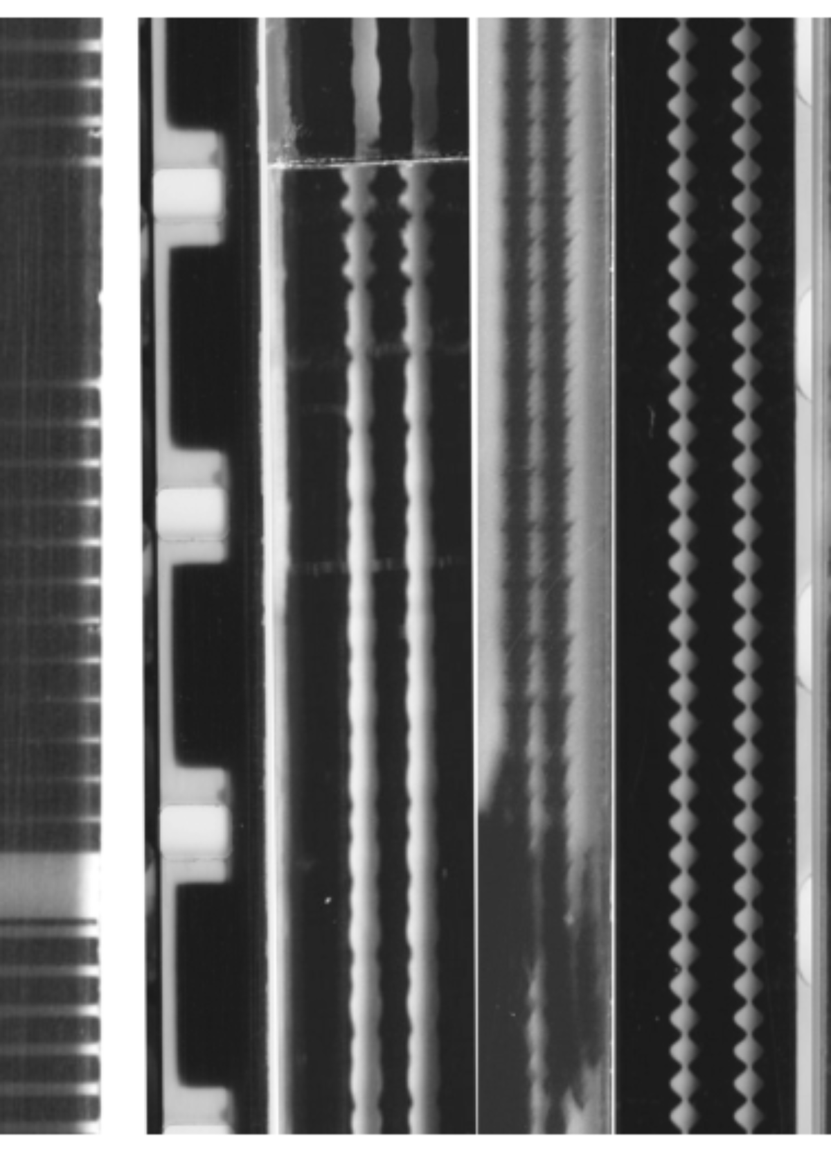 原论文 Figure 1:A collage of scanned 16mm optical soundtracks