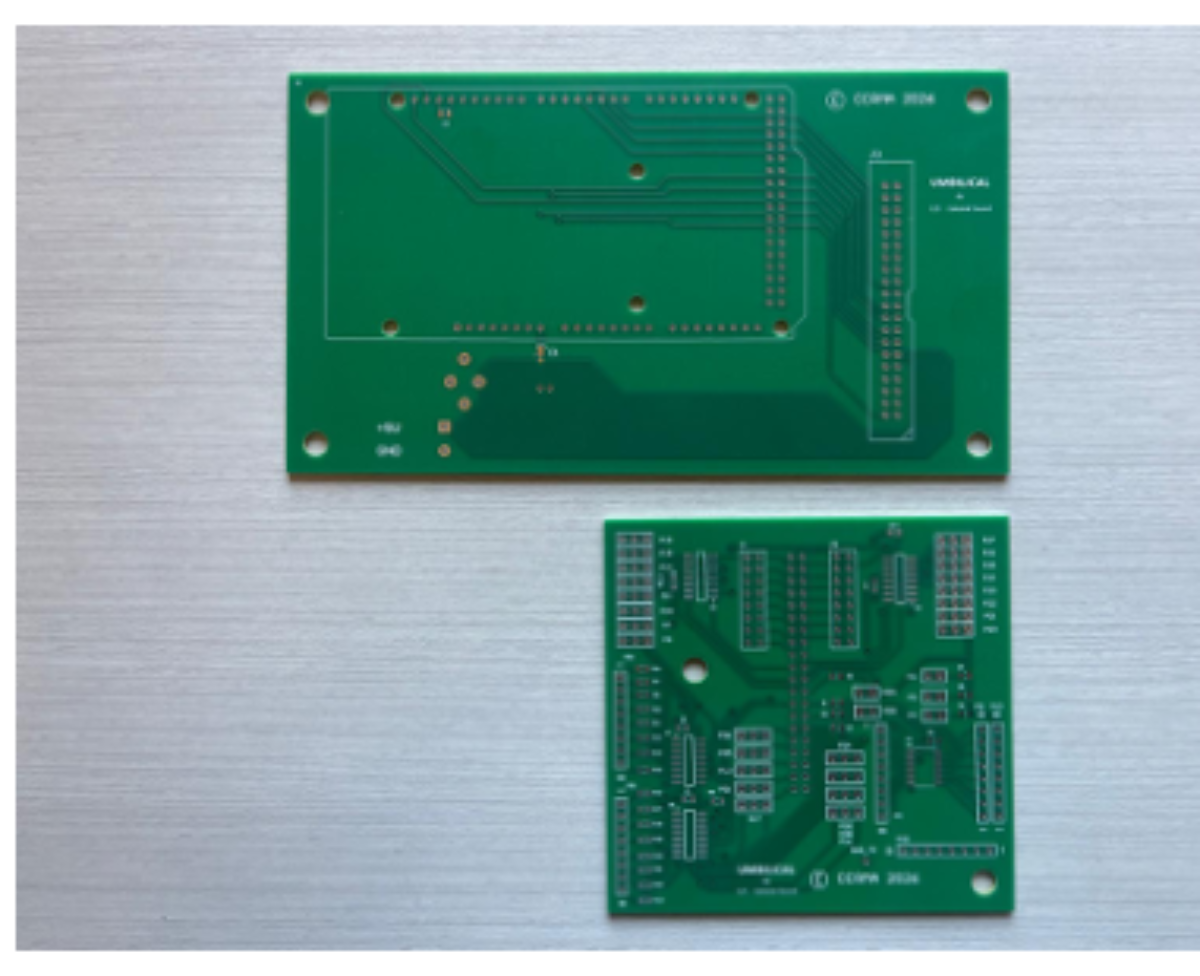 原论文 Figure 2:Naked PCBs for both motherboard and modules