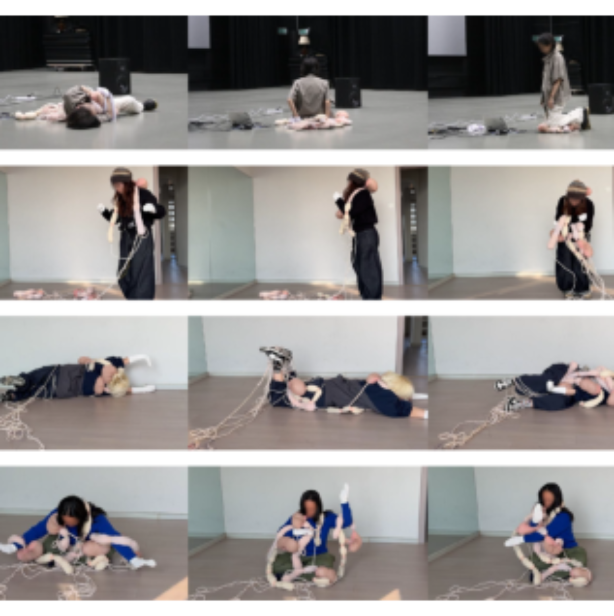 原论文 Figure 4:Participants’ whole body interactions.
