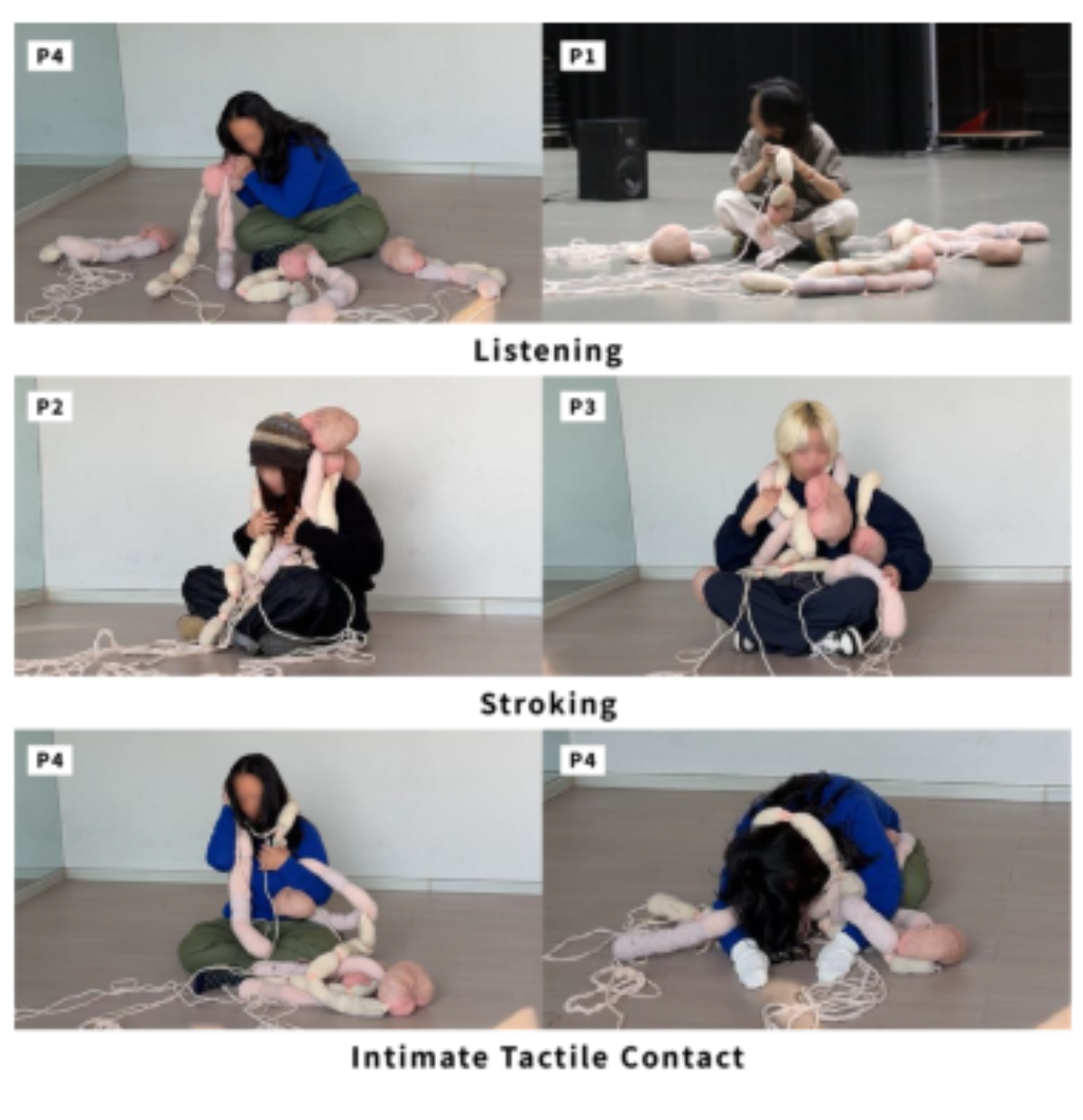 原论文 Figure 7:Different perceptive and affective engagements of participants.