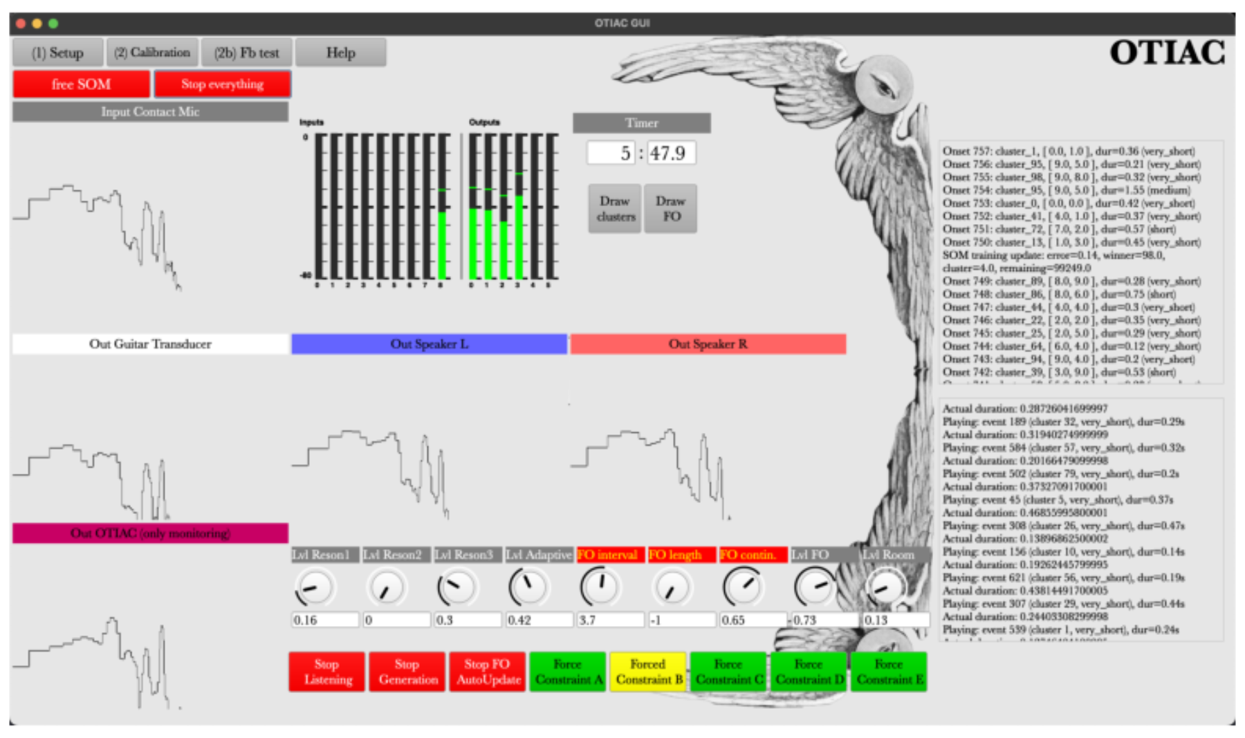 原论文 Figure 5:The main window of OTIAC when in action.