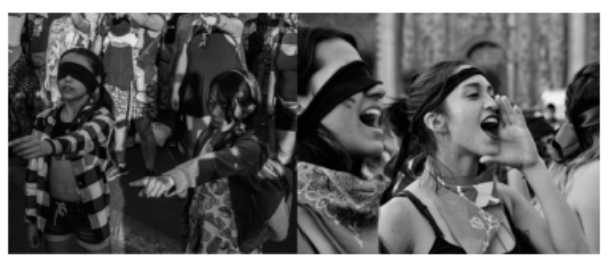 原论文 Figure 4:Pointing (b) and voice-occluding (d) gestures in Cartagena and Mexico City (2019), respectively.