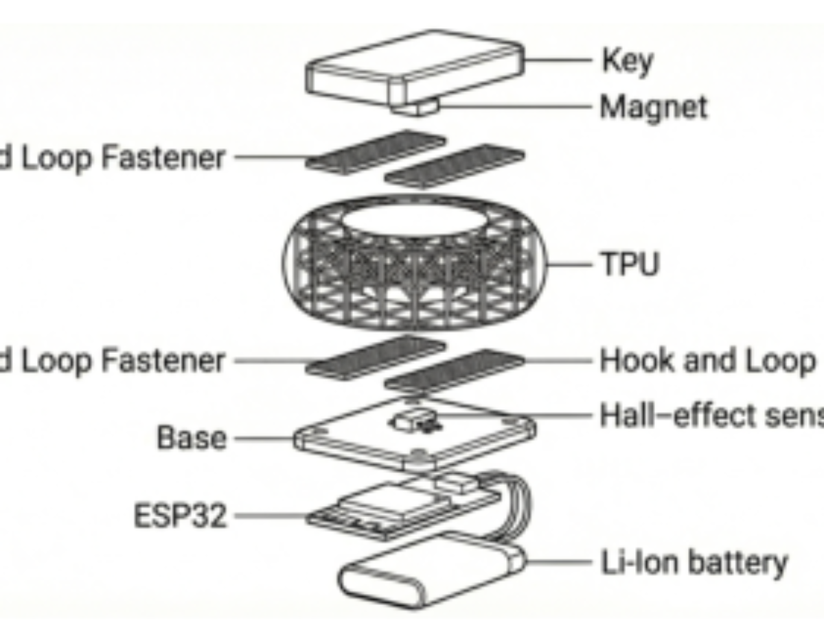 原论文 Figure 8:Explosion diagram of sensor tile