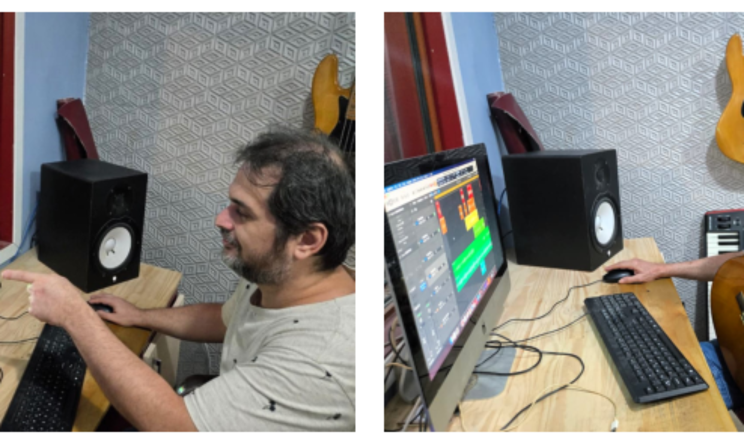 原论文 Figure 5:Thiago and Albery working in their studio in Belém, Pará, Brazil.