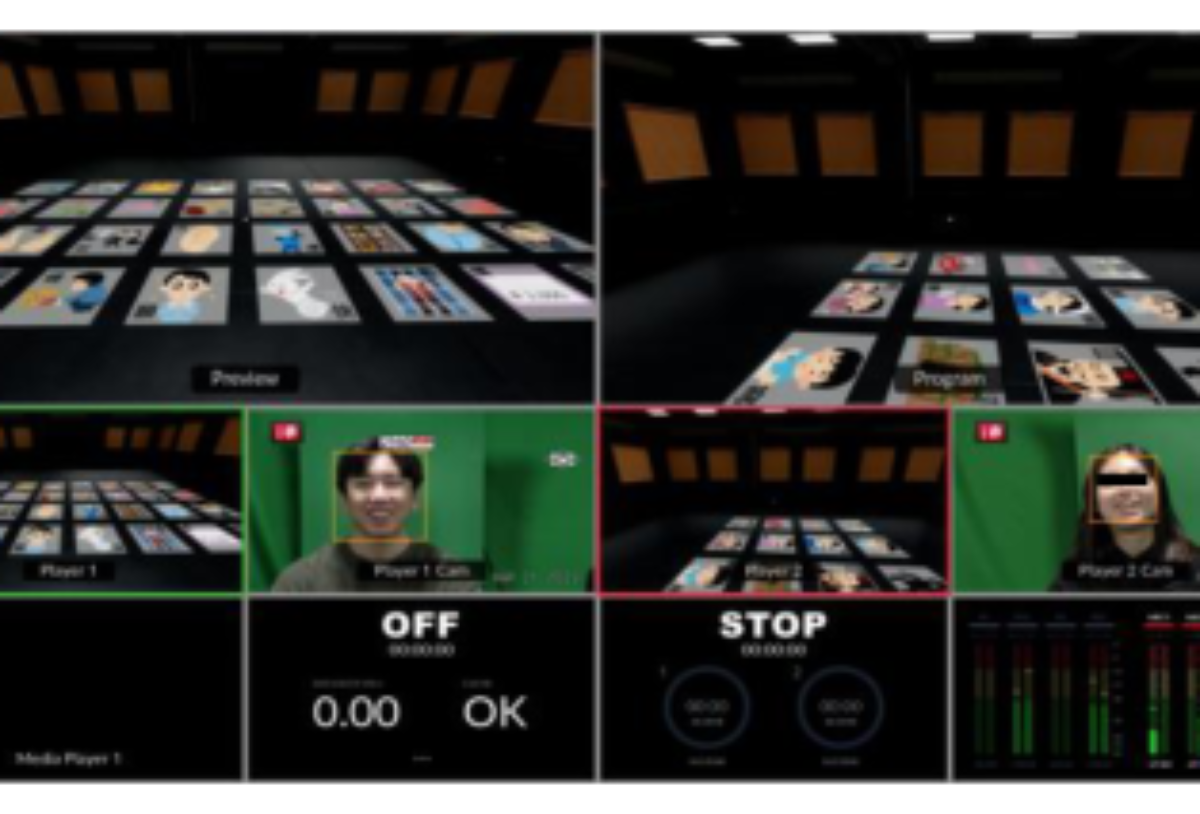 原论文 Figure 2:Game setting and conversation recording.