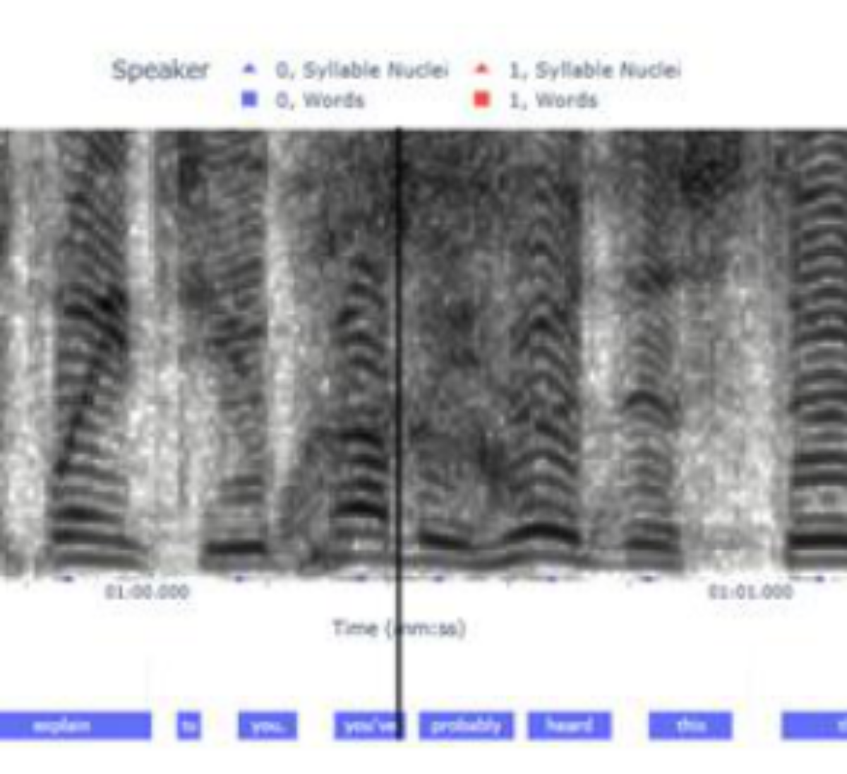 原论文 Figure 1:Audio spectrogram (narrowband) and