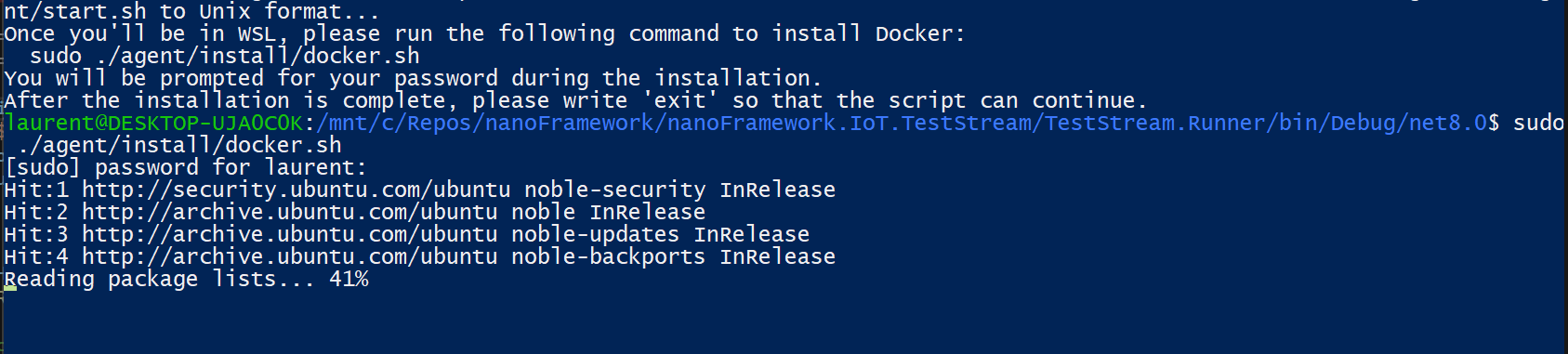 docker success