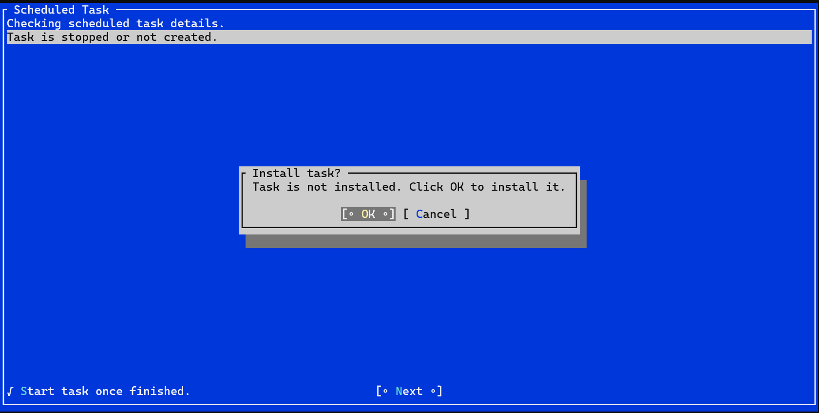 task install