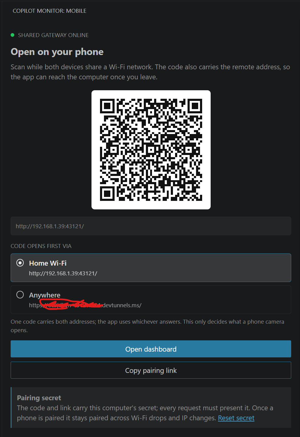 Pairing sidebar with one code for home and away