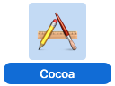 Select the Cocoa app template