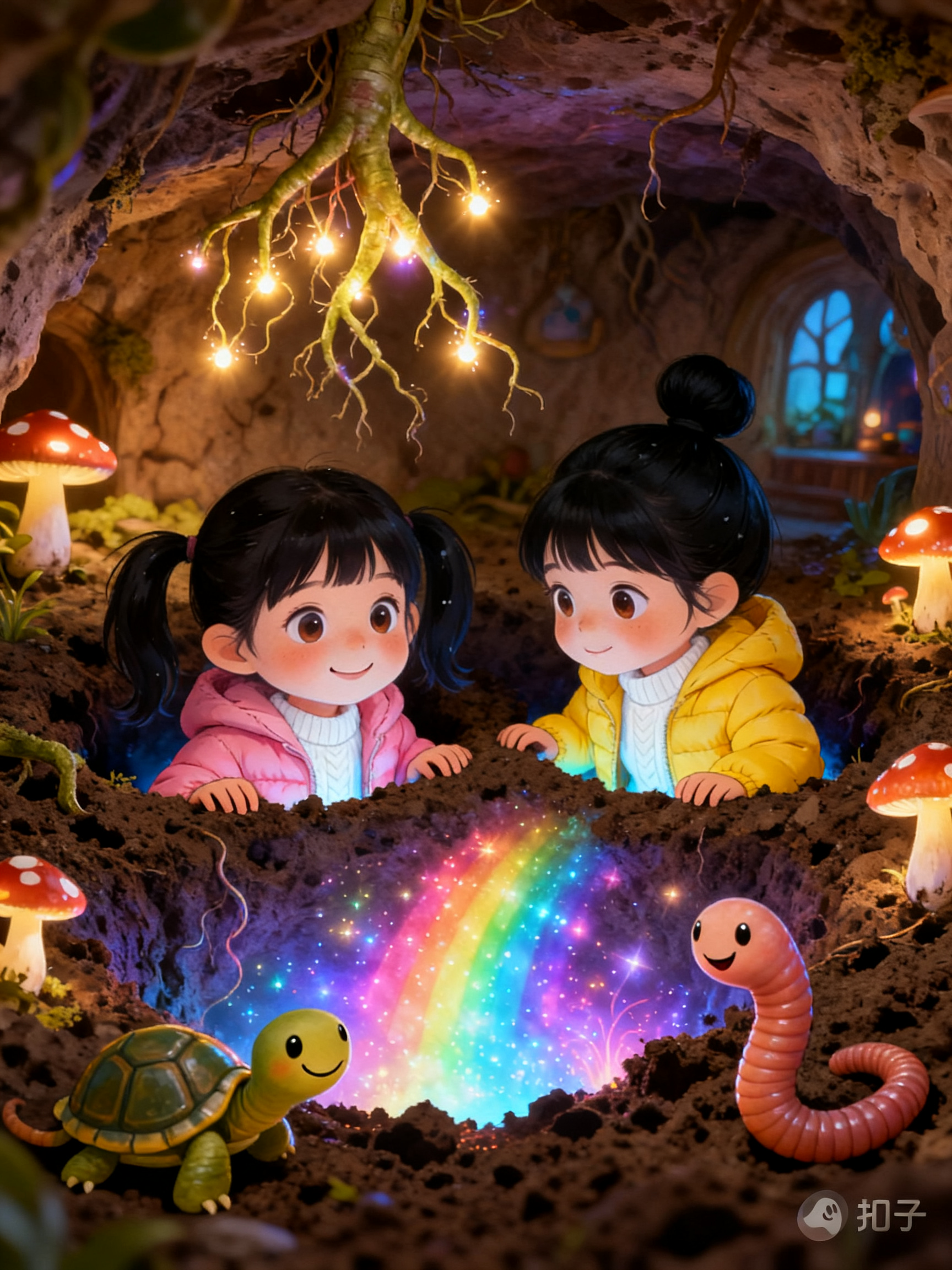 神奇土坑下的根须王国